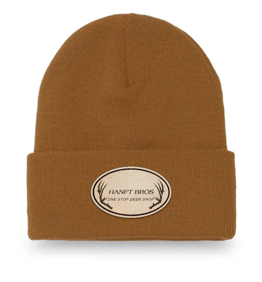 Hanft Bros Tan Patch Beanie