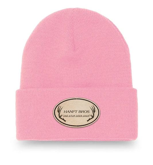 Hanft Bros Pink Patch Beanie